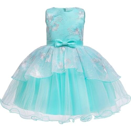 Autumn Baby Girls Dress for Kids Girls Party Princess Dress Birthday Wedding Girls Dress Embroidery Tutu Gown Children Clothing