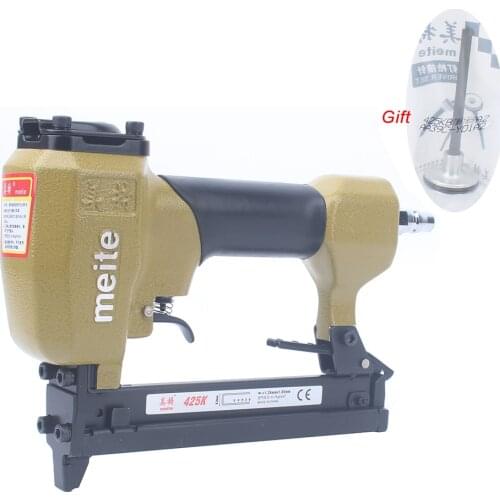 Meite 425K Pneumatic U Nails Gun Air Stapler For Decoration/Leather/Shoes