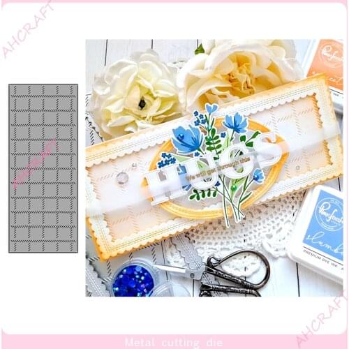 Rectangular Diagonal embossing Metal Cutting Dies for DIY Scrapbooking Photo Album Decorative Embossing PaperCard Crafts Die2020