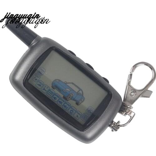 Jingyuqin For twage A6 LCD Remote Controller Keychain for Russian Vehicle Security Car Alarm System Twage Starline Engine Start