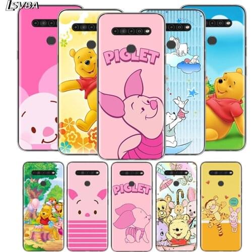 Disney Pink Piglet For LG V60 V50S V50 G8X G8S G8 G7 ThinQ 5G K61 K51S K41S K30 K20 Q60 Q9 Soft Phone Case
