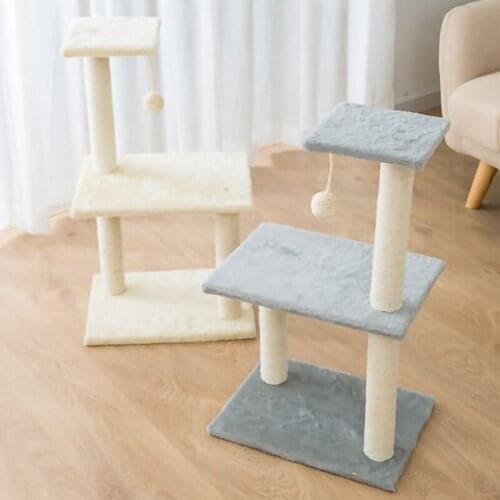 Small Apartment Cat Scratcher Cat Climbing Frame Cat Litter Cat Tree One Sisal Toys For Cats Cat Scratching Post Cat Tree Solid