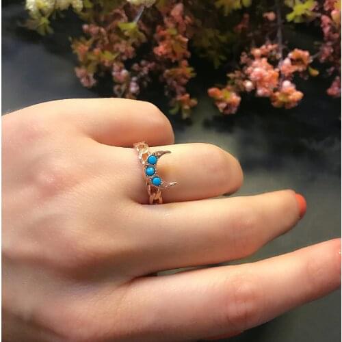 STELA FİRUZE HİLAL RING