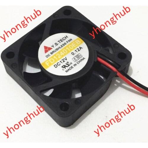 Y.S.TECH FD124010EB DC 12V 0.12A 40x40x10mm Server Cooling Fan