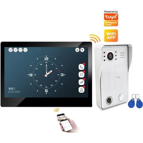 2 Way Audio IP65 Waterproof Doorbell With Ring Smart Video Door Phone Mobile Wireless Control Tuya 4 Wired Doorbell Intercom