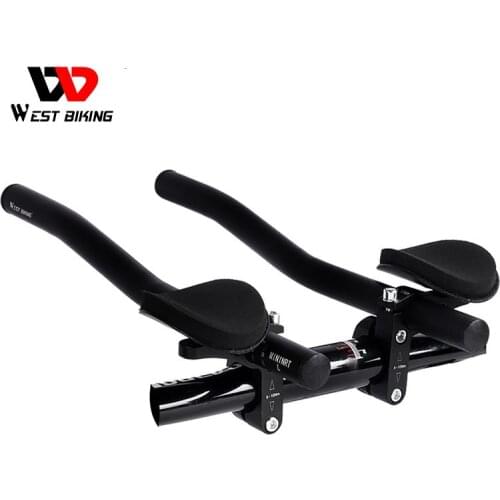 WEST BIKING Cycling Rest HandleBar MTB Road Mountain Bike Parts TT Handle Bar Riding Separated Pipe Bicycle Handlebar Extender