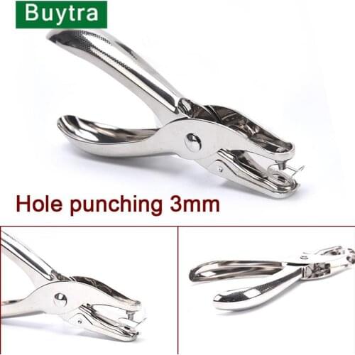 1PC School Office Metal Single Hole Puncher Hand Paper Punch For Scrapbooking Border Scrapbooking 3mm