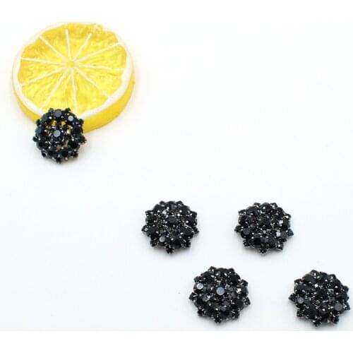 10pcs/lot 22MM Sewing for Needlework Rhinestone Button for Clothing Flatback Buttons for Hair Diy Manualidades Decorative