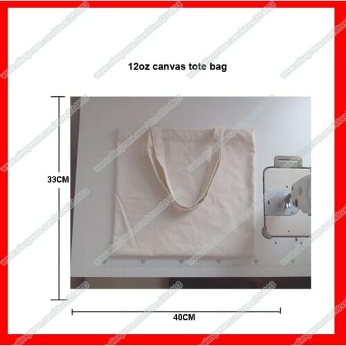 100 pieces/lot) Wholesale blank canvas tote bag with custom logo for promotion and shopping