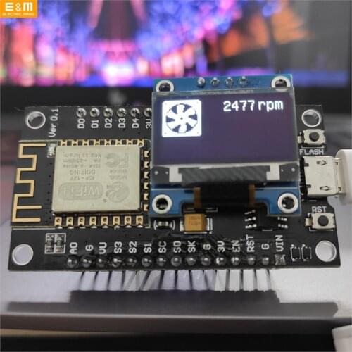 0.96 Inch OLED GIF Display Magic Monitor for Aida64 PC CPU GPU Fans Temperature Memory Screen DIY Kits With ESP8266 LiveDash