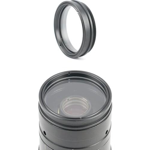 1X Protection Barlow Auxiliary Objective Glass Lens Prevent Soot For 200X 180X 120X 300X C MOUNT Lens Video Microscope Camera