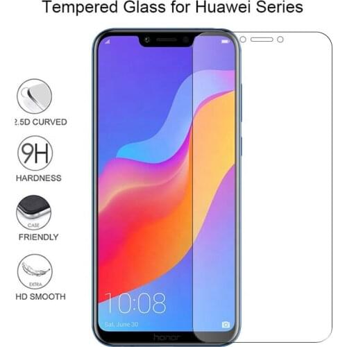 2Pcs 9H High Transparent Tempered Glass For Honor Play 3/3e 2.5D Screen Protector For Honor Play 8a/8c/8/7/magic 2 Glass Film