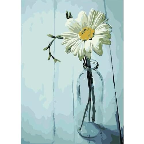 40X50cm Oil Painting By Numbers Flower and women DIY Paint by numbers On Canvas Home Decor Frameless Digital Painting
