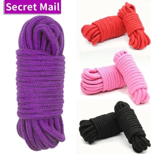 5m Cotton Pink Bondage Ropes BDSM Erotic Restraints Products Adult Games Binding Gay Sex Toys Shibari Slave For Woman Man