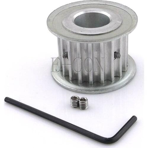 5pcs HTD5M20 Timing Pulley 20teeth Synchronization Alumium Bore 6/6.35/8/10/12/12.7/15/16/17mm Teeth Width 21mm for Steper motor