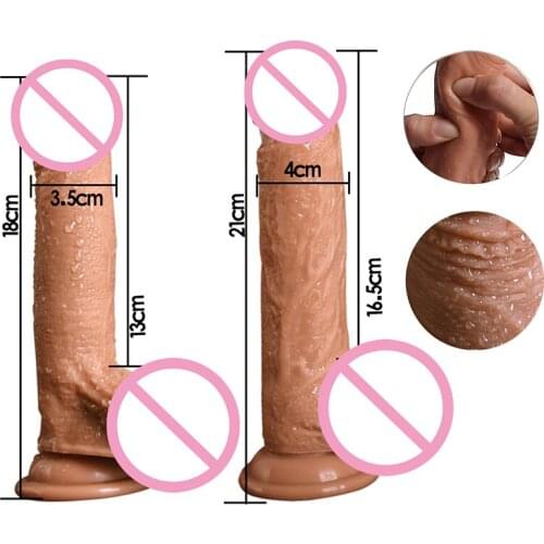 7/8 Inch Huge Dildo Realistic Gode Enorme Female Toys Silicone Penis Juguetes Sexuales Para La Mujer Penis Realistico Consolador