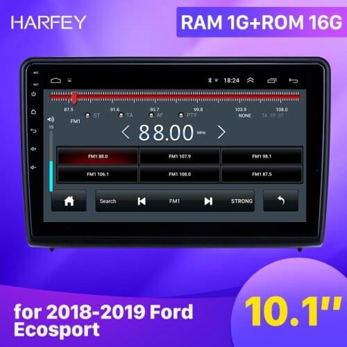Harfey car GPS Radio Android 9.1 10.1 inch for 2018 2019 Ford Ecosport With HD Touchscreen support Carplay Backup camera