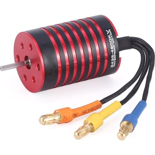 4800KV Brushless Motor and 25A ESC Combo Set 2s T plug for 1/16 1/18 Waterproof for 1:16 1:18 RC Drift Racing Car