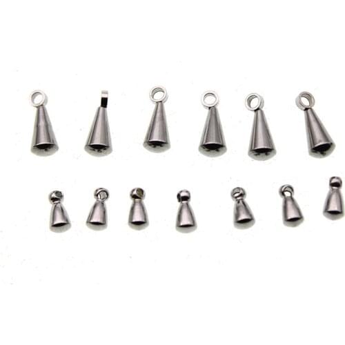 30pcs Stainless Steel Extension Tail Chain for Jewelry Making Water Drop Pendant fit Necklace Bracelet End Caps Beads DIY Z741