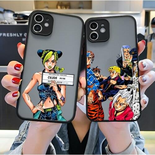 JoJos Bizarre Adventure Phone Manga Anime Case For iPhone 12 11 Pro XS MAX X 7 XR SE20 8 6Plus Hard Cover Matte Case
