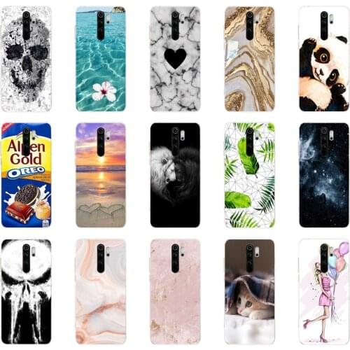 For xiaomi redmi 9 Case Silicon Back Cover For redmi 9 6.53 inch coque bumper shockproof protective fundas flower 3