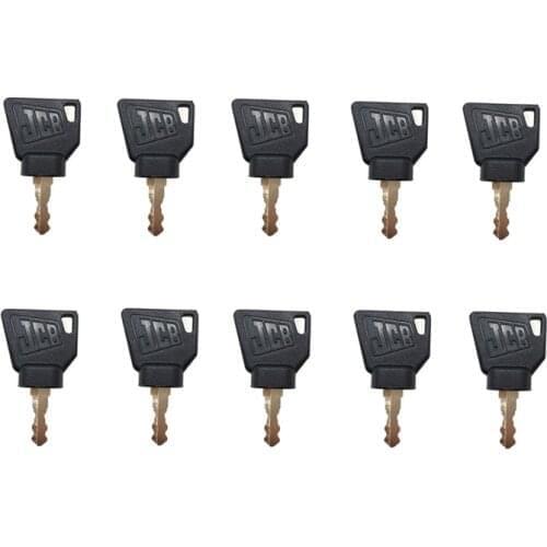 10 Pcs Ignition Switch Starter key For JCB 3CX Bomag Excavator Fit Most Digger Replacement Parts Free Shipping