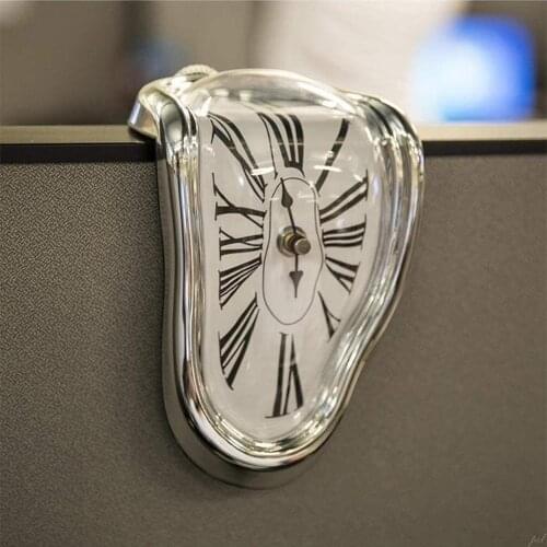 Creative Melting Clock Home Decoration Gift Surrealist Salvador Dali Style Clocks Surreal Distorted Wall Clock Decoration Watch