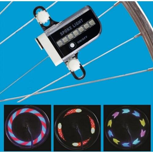 LEO Newest Bicycle Lights Cool Spoke Light 14 LED Motorcycle Cycling Bicycle Bike Wheel Signal Tire Spoke Light 30 Changes