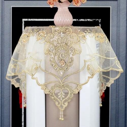 Hot a/c cleaning cover Lace Air conditioner window towel cabinet covers ac wash clothir conditioner cover dustproof table cloth