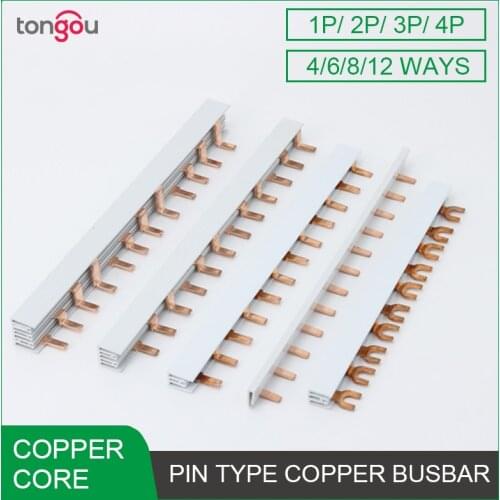 Hot money Copper Busbar for Distribution Box Circuit Breaker PIN TYPE MCB Connector Busbar connection breaker combing Terminals