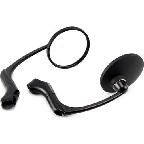 Motorcycle Rearview Side Mirror with 8/10mm Screws Universal Round Retro Modified Motorbike Cafe Racer Rear view Mirror