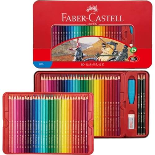 Faber Castell Knight Oily Colour Pencils Set 12 24 36 48 60 Colors Art Pencils Colored Pencil Profesional for Colored Drawing