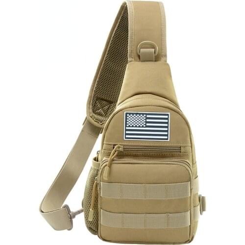 Chest Bags for Men Travel Crossbody Pocket Riding Military Chest Bag Sports Leisure Shoulder Waterproof Messenger Chest Bag