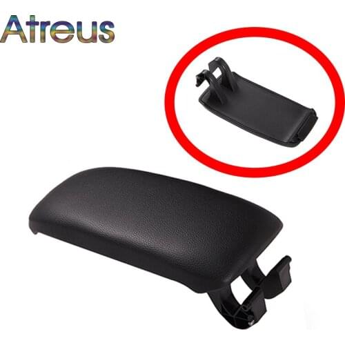 Atreus 1pcs Leather/Cloth Car Center Console Armrest Cover Stickers For Audi A3 8P Audi A5 Accessories 2003-2012 8P0864245P8E1