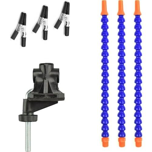 Bench Vise Table Clamp Soldering Station with Flexible Arms Soldering Iron Holder PCB Welding Repair Third Hand Tool