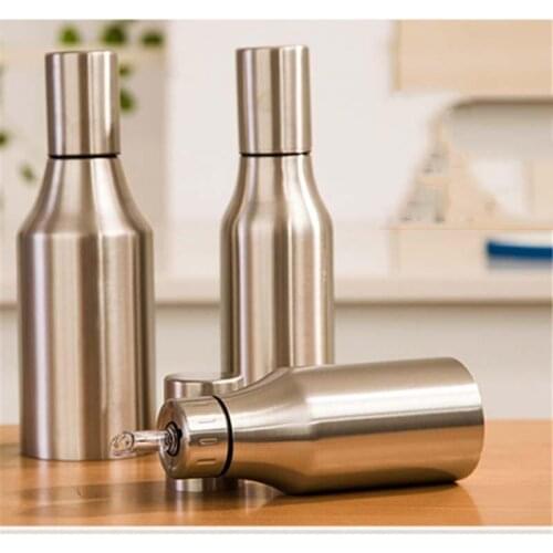 New European style stainless steel kitchen dust oil can leak soy sauce seasoning bottle seasoning bottle of 500ML, 750ML, 1000ML