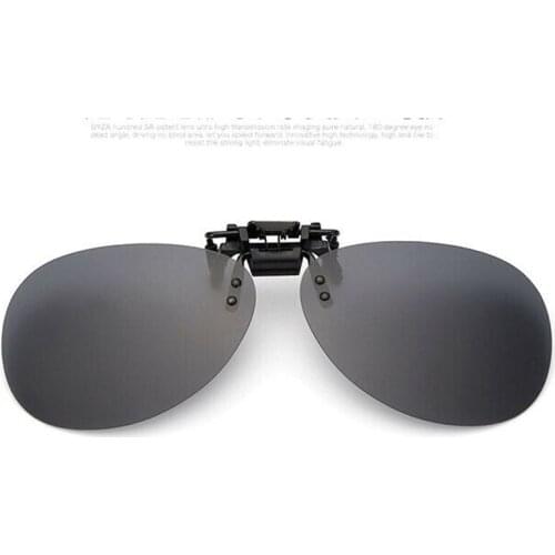 Polarized Flip Up Clip On Sunglasses Anti Glare UV Protection Safety Driving Riding Sun Glasses Unisex Clip 6Colors