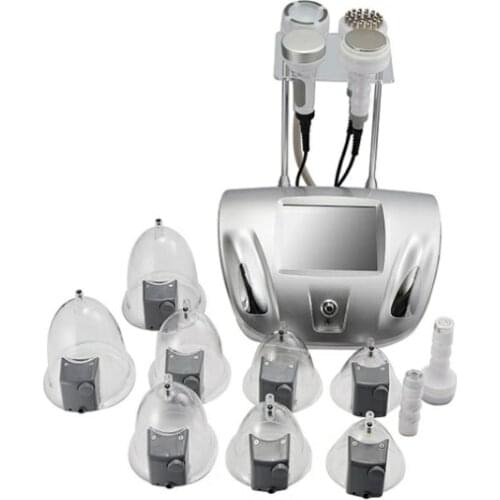 Portable Female Breast Enlargement Cupping Therapy Buttock Lifting Ultrasonic 80K Cavitation Vacuum RF Slimming Machine