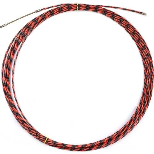 Professional 15M/49Ft 6mm Cable Fish Tape Wire Network Wire Guider Cable Puller Electrician Threading Device Lead Device