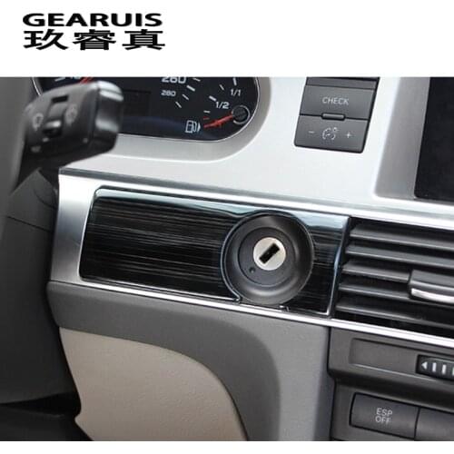 Car Styling Dashboard Keyhole decoration Frame Air Vents Panel covers Stickers Trim For Audi A6 C5 C6 interior Auto Accessories