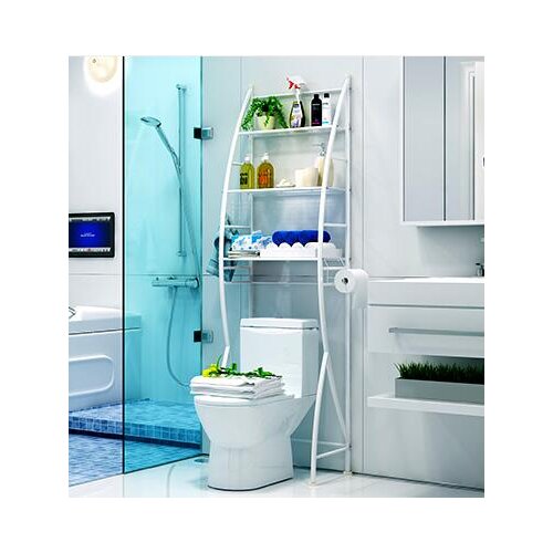 Bathroom rack. Toilet seat of toilet seat