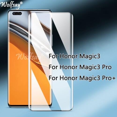 3D Curved Edge Tempered Glass For Honor Magic3 Pro Plus Screen Protector For Honor Magic3 Pro Glass For Honor Magic3 Magic3Pro