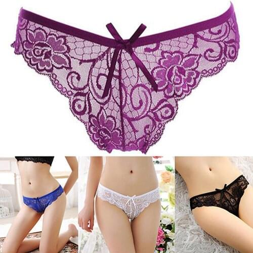 Women Sexy Cute Lace V-string Briefs Panties Thongs G-string Lingeries Underwear