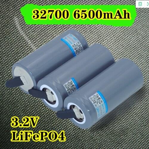 1-10PCS 32700 LiFePO4 3.2V 6500mah 33A 55A welded strips Nickel Sheets For screwdriver battery Electric Bicycle powered