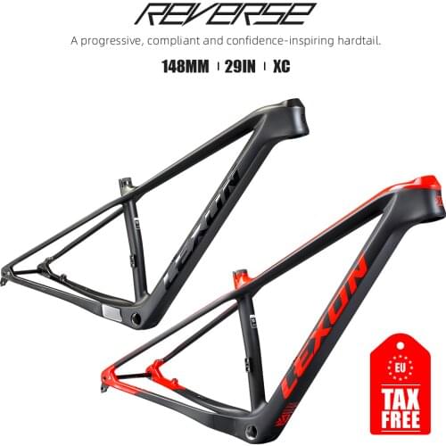 2022 Lexon Carbon Frame 29er Plus Frame Mountain Bike Frame 148*12mm Thru Axle MTB 15/17/19inch BSA