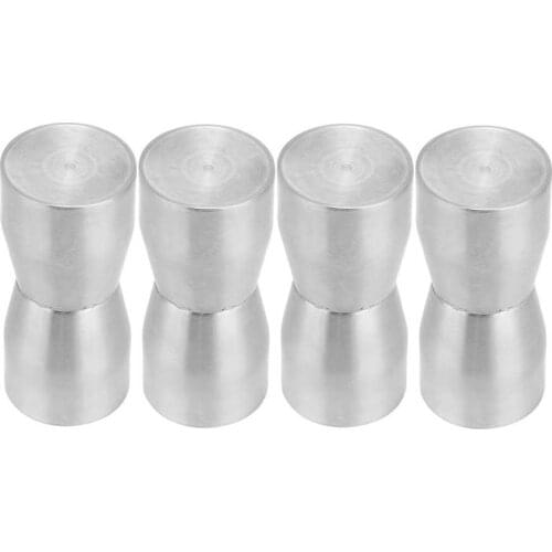 4Pcs Bathroom Sliding Glass Door Handle Stainless Steel Home Office Cabinet Drawer Furniture Door Pull Knob