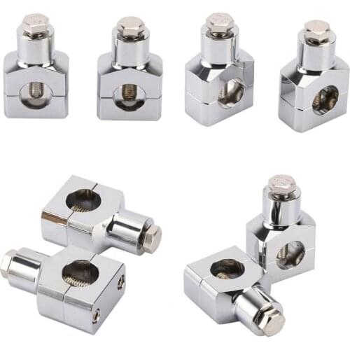 80%HOT 2Pcs Motorcycle Handle Adapter Tough Anti-rust Chromed Motorcycle Handlebar Adjustable Clamp for 25mm Handlebars