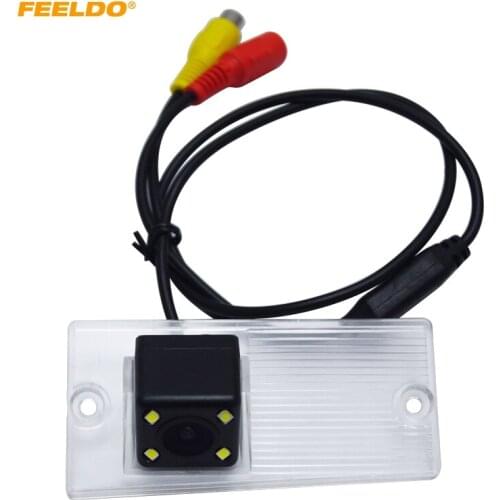 FEELDO 1PC Car CCD Rear View Camera With 4LED For KIA Sportage(KM 04~10) Sorento (MK1 03~08) Parking Backup Kit #FD-4737