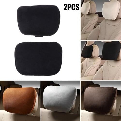 1 Pair Car Headrest Maybach Design S Class Ultra Soft Pillow Automobile Accessories For Mercedes Benz