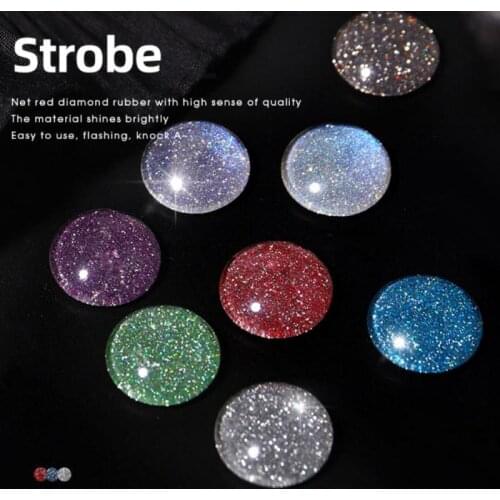 Glitter Diamond Nail Polish Laser Silver Series 2021 New Popular Silver Sequin Super Shiny Phototherapy Glue Manicure Tool TSLM2